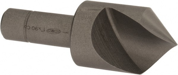 Keo - 1" Head Diam, 1/2" Shank Diam, 1 Flute 90° Cobalt Countersink - USA Tool & Supply