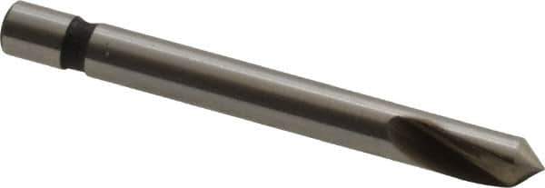 Keo - 1/8" Head Diam, 1/8" Shank Diam, 1 Flute 82° Cobalt Countersink - Bright Finish, 1-1/4" OAL, Single End - USA Tool & Supply