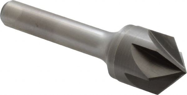 Keo - 3/4" Head Diam, 3/8" Shank Diam, 6 Flute 100° Solid Carbide Countersink - USA Tool & Supply