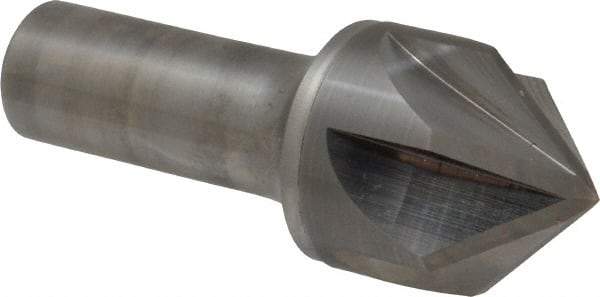 Keo - 1-1/4" Head Diam, 3/4" Shank Diam, 6 Flute 90° Solid Carbide Countersink - Bright Finish, 3-1/4" OAL, Single End - USA Tool & Supply