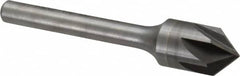 Keo - 1/2" Head Diam, 1/4" Shank Diam, 6 Flute 90° Solid Carbide Countersink - USA Tool & Supply