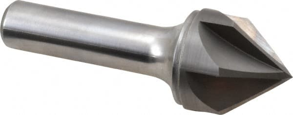 Keo - 1" Head Diam, 1/2" Shank Diam, 6 Flute 82° Solid Carbide Countersink - USA Tool & Supply
