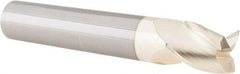 Accupro - 3/4", 3 Flute, Single End, Solid Carbide, 0.03" Corner Radius End Mill - 6" OAL, 37° Helix, Right Hand Flute, 1" LOC, Right Hand Cut - USA Tool & Supply