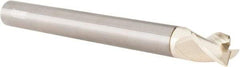 Accupro - 5/8", 3 Flute, Single End, Solid Carbide, 0.03" Corner Radius End Mill - 6" OAL, 37° Helix, Right Hand Flute, 3/4" LOC, Right Hand Cut - USA Tool & Supply