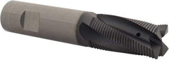 Kennametal - 20mm Diam, Fine Pitch, 38mm LOC, 4 Flute Solid Carbide Corner Chamfer Roughing End Mill - AlTiN Finish, 104mm OAL, 20mm Shank Diam, Centercutting, 20° Helix - USA Tool & Supply