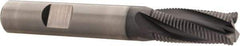 Kennametal - 10mm Diam, Fine Pitch, 22mm LOC, 4 Flute Solid Carbide Corner Chamfer Roughing End Mill - AlTiN Finish, 72mm OAL, 10mm Shank Diam, Centercutting, 20° Helix - USA Tool & Supply