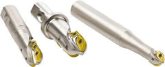 Seco - 16mm Cut Diam, 14mm Max Depth of Cut, 16mm Shank Diam, 6.496" OAL, Indexable Ball Nose End Mill - Straight Shank, R218.20 Toolholder, 218.20 080 Insert - USA Tool & Supply