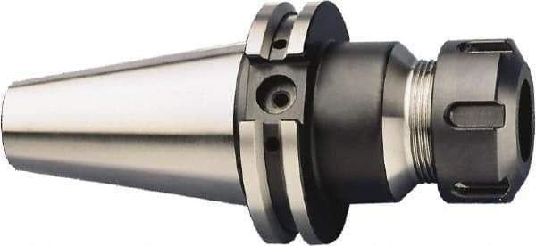 HAIMER - 0.5mm to 10mm Capacity, 6.3" Projection, CAT50 Taper Shank, ER16 Collet Chuck - 0.0001" TIR, Through-Spindle - Exact Industrial Supply