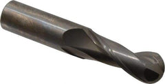 OSG - 5/8" Diam, 1-5/8" LOC, 2 Flute Solid Carbide Ball End Mill - Uncoated, Single End, 3-1/2" OAL, 5/8" Shank Diam, Spiral Flute - USA Tool & Supply
