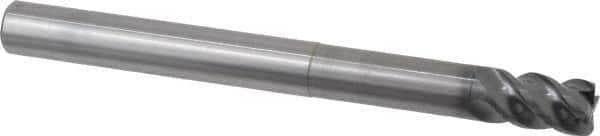 OSG - 12mm, 4 Flute, Single End, Solid Carbide, 1mm Corner Radius End Mill - 130mm OAL, 45° Helix, Right Hand Flute, 18mm LOC, Right Hand Cut, 60mm Extended Reach - USA Tool & Supply