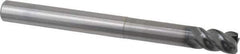 OSG - 12mm, 4 Flute, Single End, Solid Carbide, 1mm Corner Radius End Mill - 130mm OAL, 45° Helix, Right Hand Flute, 18mm LOC, Right Hand Cut, 60mm Extended Reach - USA Tool & Supply