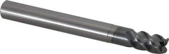 OSG - 12mm, 4 Flute, Single End, Solid Carbide, 1mm Corner Radius End Mill - 110mm OAL, 45° Helix, Right Hand Flute, 18mm LOC, Right Hand Cut, 36mm Extended Reach - USA Tool & Supply