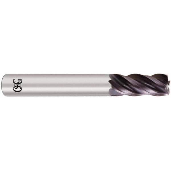 OSG - 1" Diam 4 Flute Solid Carbide 0.03" Corner Radius End Mill - USA Tool & Supply