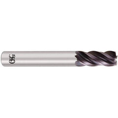 OSG - 1" Diam 4 Flute Solid Carbide 1/8" Corner Radius End Mill - USA Tool & Supply