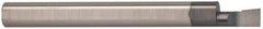 Accupro - 0.2" Min Bore Diam, 0.4" Max Bore Depth, 1/4 Shank Diam, Boring Bar - Right Hand Cut, Solid Carbide, TiAlN Finish - Exact Industrial Supply