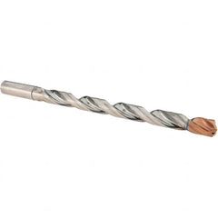 Walter-Titex - 5/8" 140° Spiral Flute Solid Carbide Taper Length Drill Bit - USA Tool & Supply