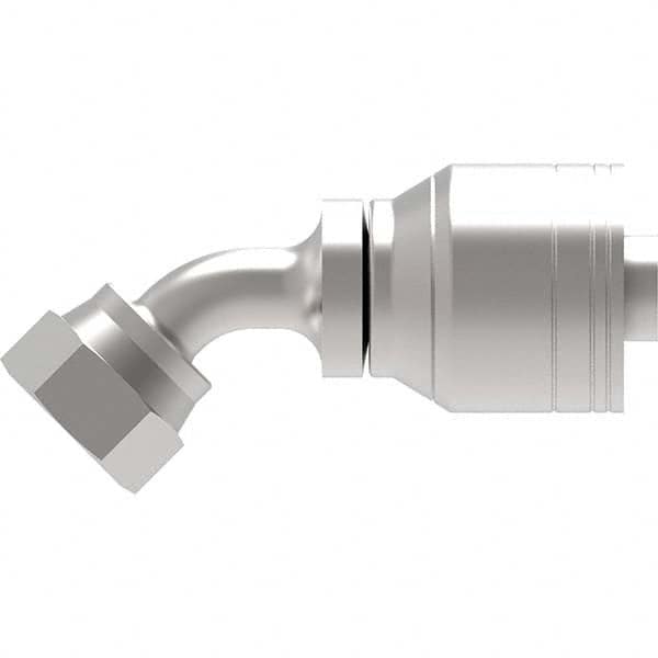 Eaton - Hydraulic Hose Fittings & Couplings Type: Female ORS Swivel, 45 Degree Elbow Hose Diameter: 13/16 (Inch) - USA Tool & Supply