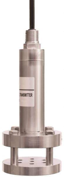 Flowline - 34.65' Water Column Transmission Range Wastewater Pressure Level Transmitter - 15 Max psi, ±0.25% of Full Scale Accuracy, 13 to 30 VDC - USA Tool & Supply