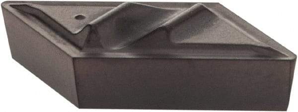 Kennametal - NPGR51, KCU10 Grade Carbide Profiling Insert - AlTiN Finish, 55° Incl Angle, Parallelogram, 0.4566" Side Length, 1/8" Thick, 1/64" Corner Radius - USA Tool & Supply
