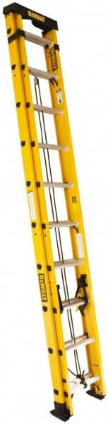DeWALT - 40' High, Type IA Rating, Fiberglass Extension Ladder - USA Tool & Supply