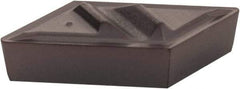 Kennametal - NPGR51, KCU10 Grade Carbide Profiling Insert - AlTiN Finish, 55° Incl Angle, Parallelogram, 0.4566" Side Length, 1/8" Thick, 1/64" Corner Radius - USA Tool & Supply