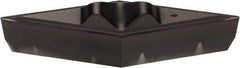 Kennametal - VPGR331, KCU10 Grade Carbide Profiling Insert - AlTiN Finish, 35° Incl Angle, Diamond, 0.6538" Side Length, 3/16" Thick, 1/64" Corner Radius, 3/8" Inscribed Circle - USA Tool & Supply