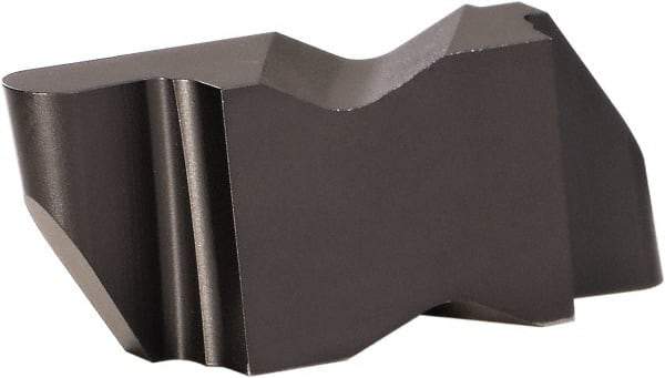 Kennametal - 2M100NR Grade KC9320, 2mm Cutting Width Carbide Grooving Insert - 2.79mm Max Depth of Cut, Left Hand, 1mm Corner Radius, TiCN/Al2O3 Finish - USA Tool & Supply