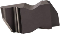 Kennametal - 2M100NR Grade KC9320, 2mm Cutting Width Carbide Grooving Insert - 2.79mm Max Depth of Cut, Left Hand, 1mm Corner Radius, TiCN/Al2O3 Finish - USA Tool & Supply