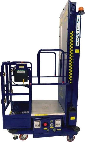 Ballymore - 650 Lb Capacity, 146" Lift Height, Battery Operated Power Stocker Lift - 146" Lift Height, Battery Operated - USA Tool & Supply