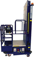 Ballymore - 650 Lb Capacity, 146" Lift Height, Battery Operated Power Stocker Lift - 146" Lift Height, Battery Operated - USA Tool & Supply