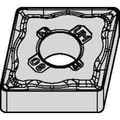 CNMG 431 Double-sided|G WM35CT, 1/64″ Corner Radius, 3/16″ Thick, 1/2″ Inscribed Circle, TiN, Turning Indexable Insert - USA Tool & Supply