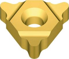 Vargus - 5UEI Internal/External Left & Right Hand 3.25 Whitworth Laydown Threading Insert - Grade VKX, TiN Coated Carbide, 15.88mm Inscribed Circle - USA Tool & Supply
