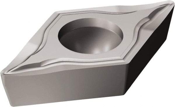 Sandvik Coromant - DCGT32.50 UM Grade H13A Carbide Turning Insert - Uncoated, 55° Diamond, 3/8" Inscr Circle, 5/32" Thick, 0.2mm Corner Radius - USA Tool & Supply