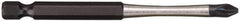 Milwaukee Tool - #2 Phillips Screwdriver Bit - 1/4" Hex Drive, 3-1/2" OAL - USA Tool & Supply