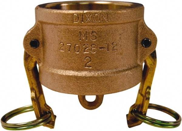 Dixon Valve & Coupling - 1-1/2" Brass Cam & Groove Suction & Discharge Hose Dust Cap For Use with Adapters - Part DC, 250 Max psi - USA Tool & Supply