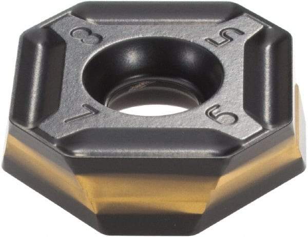 Iscar - IQ845 SYHU0704 TN Grade IC5100 Carbide Milling Insert - TiCN/Al2O3 Finish, 0.165" Thick, 0.543" Inscribed Circle, 0.79mm Corner Radius - USA Tool & Supply