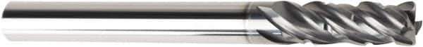 American Tool Service - 1/4", 4 Flute, Single End, Solid Carbide, 0.02" Corner Radius End Mill - 2-1/2" OAL, Right Hand Flute, 3/4" LOC, Right Hand Cut - USA Tool & Supply