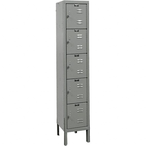 Hallowell - 5 Door, 5 Tier, Premium Box Lockers - USA Tool & Supply