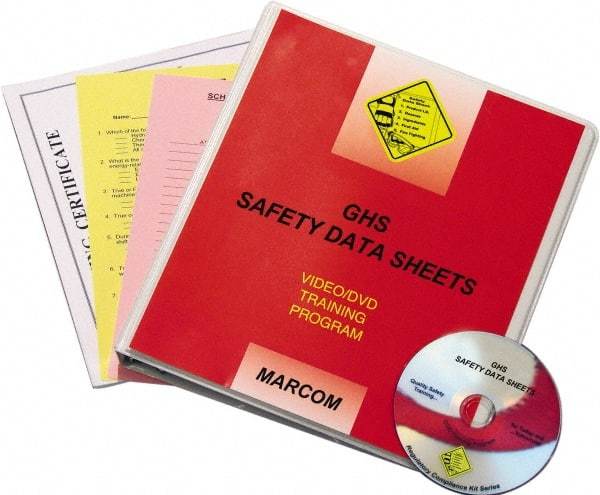 Marcom - GHS Safety Data Sheets, Multimedia Training Kit - 16 Minute Run Time DVD, 1 Course, English - USA Tool & Supply