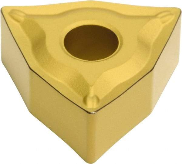 Sumitomo - WNMG332 ESU Grade AC700G Carbide Turning Insert - TiC Finish, 80° Trigon, 3/8" Inscr Circle, 3/16" Thick, 1/32" Corner Radius - USA Tool & Supply