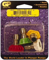 Value Collection - 5,000 psi Fixed, Quick Disconnect Pressure Washer Nozzle - 4.5mm Orifice Diam, 1/4" Thread - USA Tool & Supply