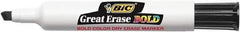Bic - Bold, Chisel Tip, Black Dry Erase Markers - For Use with Dry Erase Boards - USA Tool & Supply