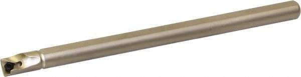 Kyocera - 0.312" Min Bore Diam, 4" OAL, 1/4" Shank Diam, A/S-STLB(P)-AE Indexable Boring Bar - 0.472" Max Bore Depth, TBGT 121.., TBGW 121.., TBMT 121.. Insert, Screw Holding Method - USA Tool & Supply