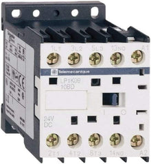 Schneider Electric - 3 Pole, 24 Coil VDC, 16 Amp at 690 VAC, 20 Amp at 440 VAC and 9 Amp at 440 VAC, Nonreversible IEC Contactor - BS 5424, CSA, IEC 60947, NF C 63-110, RoHS Compliant, UL Listed, VDE 0660 - USA Tool & Supply