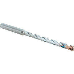 Walter-Titex - 11/64", 140° Point, Spiral Flute, Solid Carbide Taper Length Drill Bit - Double Point Finish, 64mm Flute Length, 102mm OAL, Series A6589DPP - USA Tool & Supply
