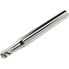 Seco - 12mm Cut Diam, 10mm Max Depth of Cut, 16mm Shank Diam, 160mm OAL, Indexable Ball Nose End Mill - 10mm Head Length, Straight Shank, K2 Toolholder, 218.20-060 Insert - USA Tool & Supply