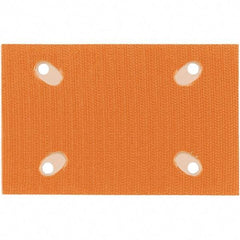 Dynabrade - 3" Diam x 4-1/4" Long, Triangular, Hook & Loop Face, Conversion Backing Pad - Hook & Loop Back, Vacuum Pad - USA Tool & Supply