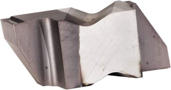 Kennametal - 3M320NG K Grade KCU25, 3.2mm Cutting Width Carbide Grooving Insert - 3.81mm Max Depth of Cut, Left Hand, 0.19mm Corner Radius, AlTiN Finish - USA Tool & Supply