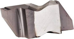 Kennametal - 3M320NG K Grade KCU25, 3.2mm Cutting Width Carbide Grooving Insert - 3.81mm Max Depth of Cut, Left Hand, 0.19mm Corner Radius, AlTiN Finish - USA Tool & Supply