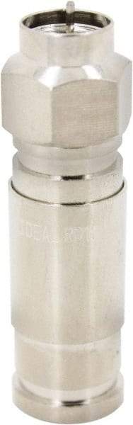 Ideal - Straight, RG11 Compression Coaxial Connector - Compatible with RG11 - USA Tool & Supply